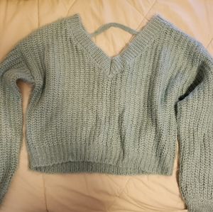 Cropped blue sweater CLEAROUT 4/$40